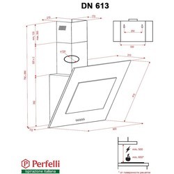 Вытяжка Perfelli DN 613 BL