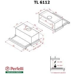 Вытяжка Perfelli TL 6112 BL LED