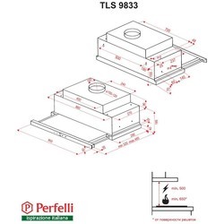Вытяжка Perfelli TLS 9833 W LED Stripe