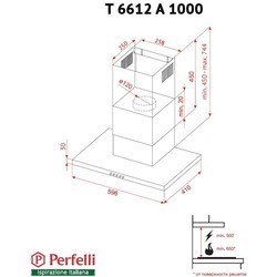 Вытяжка Perfelli T 6612 A 1000 I LED
