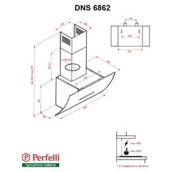 Вытяжка Perfelli DNS 6862 W LED