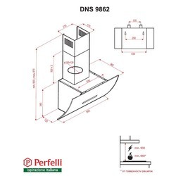 Вытяжка Perfelli DNS 9862 BL LED