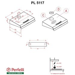 Вытяжка Perfelli PL 5117 IV