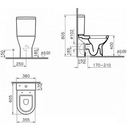 Унитаз Vitra Diana 5348B003-0075