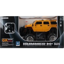 Радиоуправляемая машина GK Racer Series Hummer H2 SUV Monster Truck 1:12 (черный)