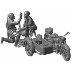 Сборная модель Zvezda Soviet Motorcycle M-72 with 82 mm Mortar (1:35)