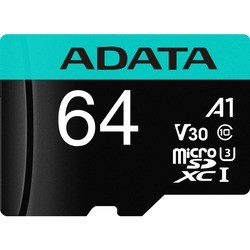 Карта памяти A-Data Premier Pro microSDXC UHS-I U3 Class 10 V30S 64Gb