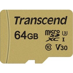 Карта памяти Transcend microSDXC 500S 64Gb