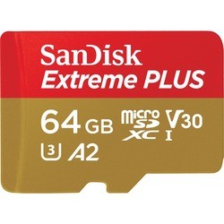 Карта памяти SanDisk Extreme Plus V30 A2 microSDXC UHS-I U3