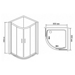 Душевая кабина RGW Hotel HO-51 80x80