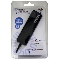 Картридер/USB-хаб 5bites HB34-310BK