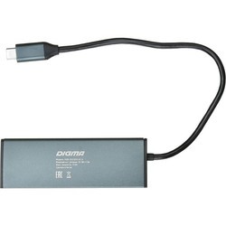 Картридер/USB-хаб Digma HUB-2U3.0CH-UC