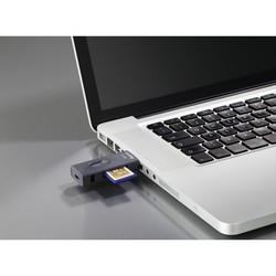 Картридер/USB-хаб Hama USB 3.1 Type C + USB 3.0 Type A OTG Card Reader (серый)