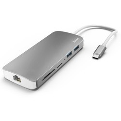 Картридер/USB-хаб Hama 7-in-1 USB-C Docking Station (серый)