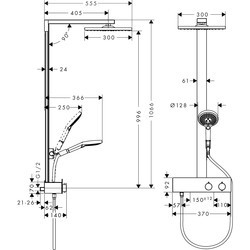 Душевая система Hansgrohe Raindance E 300 27361