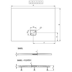 Душевой поддон RIHO Basel 410 160x80