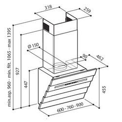 Вытяжка Zirtal Wave 90 WH