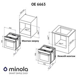 Духовой шкаф Minola OE 6663 BL