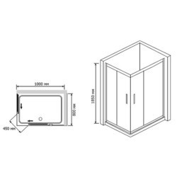 Душевая кабина RGW Classic CL-42 100x90