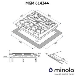 Варочная поверхность Minola MGM 614244 I
