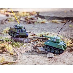 Танк на радиоуправлении Pilotage Tiger and T34/85 Inf 1:72 (зеленый)