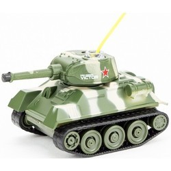 Танк на радиоуправлении Pilotage Tiger and T34/85 Inf 1:72 (зеленый)