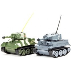 Танк на радиоуправлении Pilotage Tiger and T34/85 Inf 1:72 (серый)