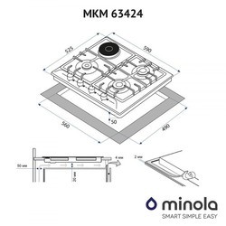 Варочная поверхность Minola MKM 63424 BL