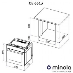 Духовой шкаф Minola OE 6313 WH