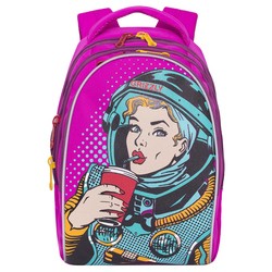 Школьный рюкзак (ранец) Grizzly RD-758-1 (фиолетовый)