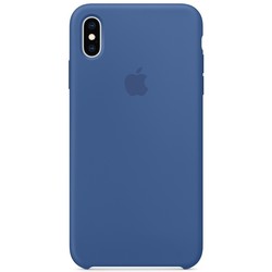 Чехол Apple Silicone Case for iPhone XS Max (коричневый)