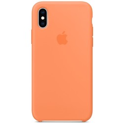 Чехол Apple Silicone Case for iPhone XS Max (коричневый)