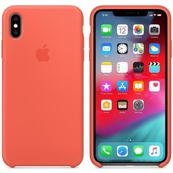 Чехол Apple Silicone Case for iPhone XS Max (красный)