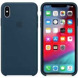 Чехол Apple Silicone Case for iPhone XS Max (синий)