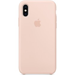 Чехол Apple Silicone Case for iPhone X/XS (песочный)