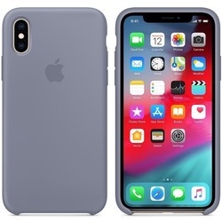Чехол Apple Silicone Case for iPhone X/XS (серый)
