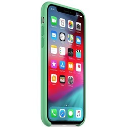 Чехол Apple Silicone Case for iPhone X/XS (оранжевый)