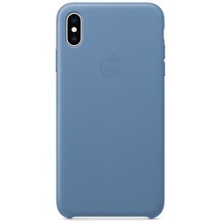 Чехол Apple Leather Case for iPhone XS Max (оранжевый)