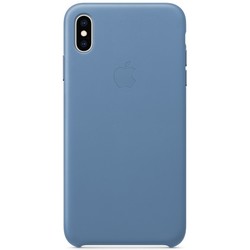 Чехол Apple Leather Case for iPhone XS Max (бежевый)