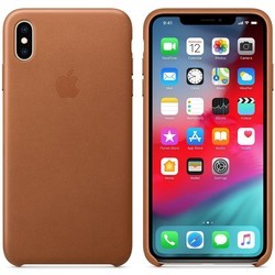 Чехол Apple Leather Case for iPhone XS Max (синий)