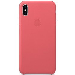 Чехол Apple Leather Case for iPhone XS Max (бежевый)