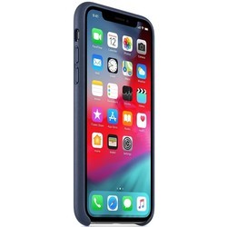 Чехол Apple Leather Case for iPhone X/XS (фиолетовый)
