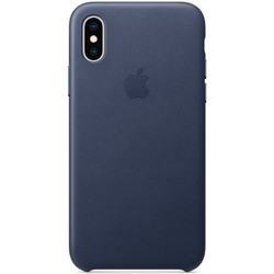 Чехол Apple Leather Case for iPhone X/XS (коричневый)