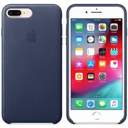 Чехол Apple Leather Case for iPhone 7 Plus/8 Plus (серый)