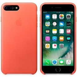 Чехол Apple Leather Case for iPhone 7 Plus/8 Plus (серый)