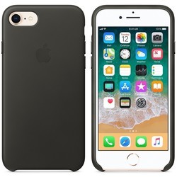 Чехол Apple Leather Case for iPhone 7/8 (бежевый)