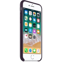 Чехол Apple Leather Case for iPhone 7/8 (оранжевый)