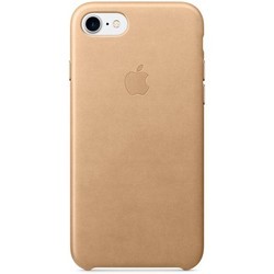 Чехол Apple Leather Case for iPhone 7/8 (серебристый)