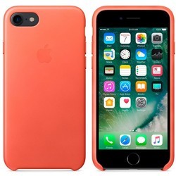 Чехол Apple Leather Case for iPhone 7/8 (черный)