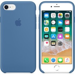 Чехол Apple Silicone Case for iPhone 7/8 (красный)